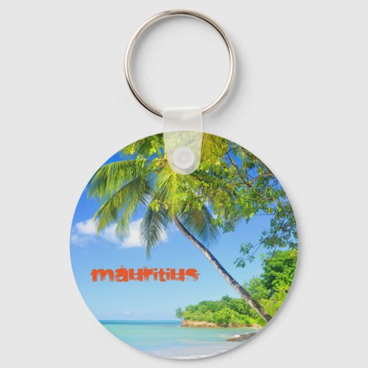 Tropisch eiland Mauritius Sleutelhanger (Voorkant)