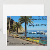 Tropisch eiland met de naam Weddenschap Kaart (Voorkant / Achterkant)