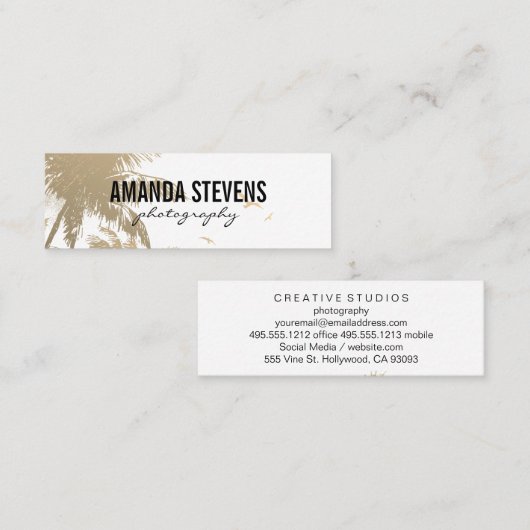 Tropisch eiland mini visitekaartje (Voorkant / Achterkant)