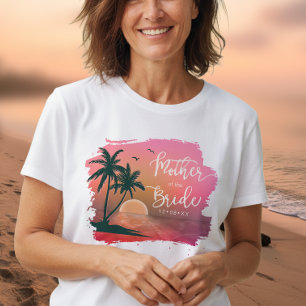 Tropisch Eiland Moeder van de Bruid Roze ID581 T-shirt