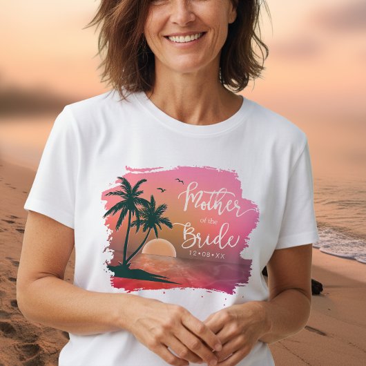 Tropisch Eiland Moeder van de Bruid Roze ID581 T-shirt