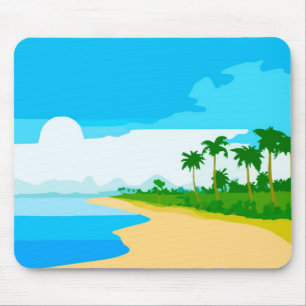 Tropisch eiland Mousepad Muismat