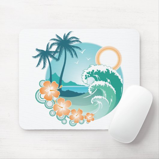 Tropisch eiland muismat (Met muis)