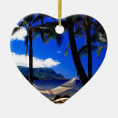 Tropisch eiland Nap Kauai Hawaii Keramisch Ornament (Voorkant)