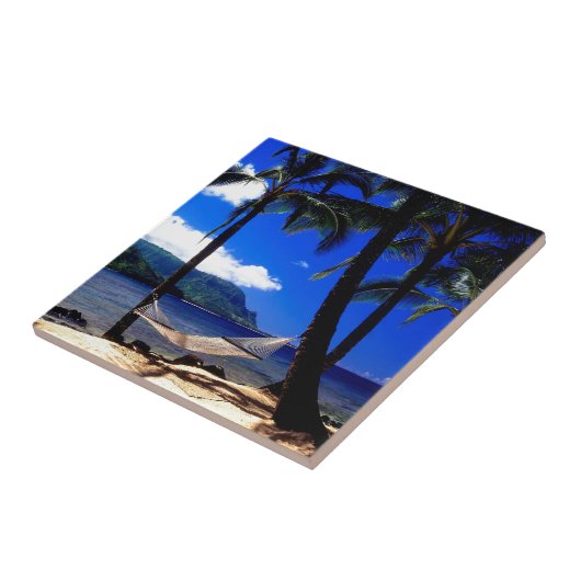 Tropisch eiland Nap Kauai Hawaii Tegeltje (Zijkant)