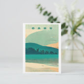 Tropisch eiland Oahu Briefkaart (Staand voorkant)