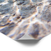 Tropisch eiland onder en boven water poster (Hoek)