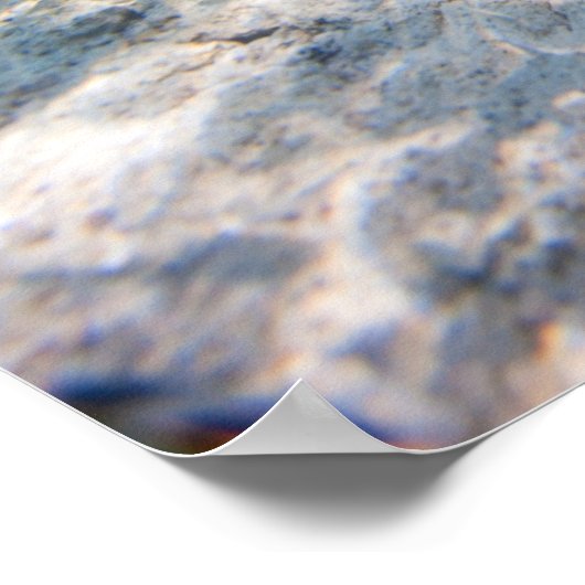 Tropisch eiland onder en boven water poster (Hoek)