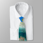 Tropisch eiland onder en boven water stropdas (Gebonden)