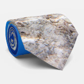 Tropisch eiland onder en boven water stropdas (Opgerold)