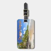 Tropisch eiland op de Kaaimaneilanden Bagagelabel (Voorkant verticaal)