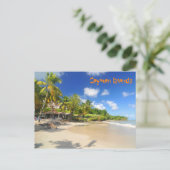 Tropisch eiland op de Kaaimaneilanden Briefkaart (Staand voorkant)