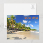 Tropisch eiland op de Kaaimaneilanden Briefkaart (Voorkant / Achterkant)