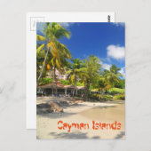 Tropisch eiland op de Kaaimaneilanden Briefkaart (Voorkant / Achterkant)