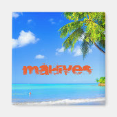 Tropisch eiland op de Malediven Magneet (Voorkant)