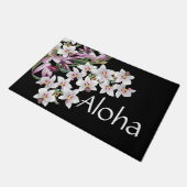 Tropisch eiland Orchid Flowers Floral Aloha Deurmat (Schuin)