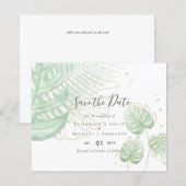 Tropisch eiland Palm Leaves Beach Wedding (Voorkant / Achterkant)