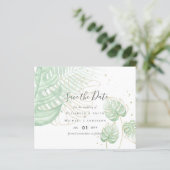 Tropisch eiland Palm Leaves Beach Wedding (Staand voorkant)