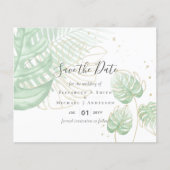 Tropisch eiland Palm Leaves Beach Wedding (Voorkant)