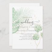 Tropisch eiland Palm Leaves Beach Wedding (Voorkant / Achterkant)