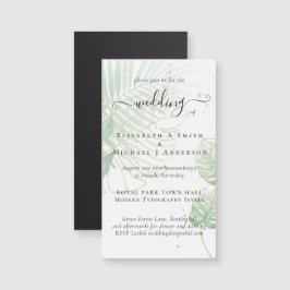 Tropisch eiland Palm Leaves Beach Wedding