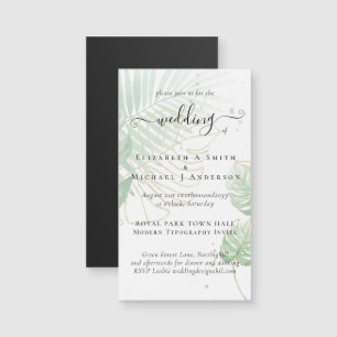 Tropisch eiland Palm Leaves Beach Wedding