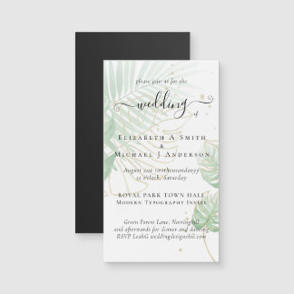 Tropisch eiland Palm Leaves Beach Wedding