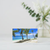 Tropisch eiland Palm Paradise Chill  Visitekaartje (Staand voorkant)