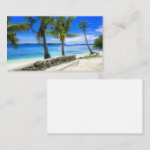 Tropisch eiland Palm Paradise Chill  Visitekaartje (Voorkant / Achterkant)