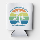  Tropisch Eiland Palm Trees Party Blikjeskoeler (Voorkant)