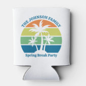  Tropisch Eiland Palm Trees Party Blikjeskoeler (Achterkant)