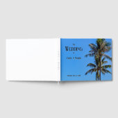 Tropisch eiland, palmbomen, blauwe Zeeen, bruiloft Gastenboek (Volledig)