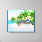 TROPISCH EILAND PARADIJS CANVAS ART (Voorkant)