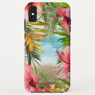 Tropisch eiland Paradise Hibiscus Flowers Case-Mate iPhone Case