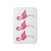 Tropisch eiland Paradise Hot Pink Flamingo Bird Badmat (Voorkant Verticaal)