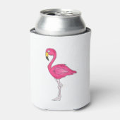 Tropisch eiland Paradise Hot Pink Flamingo Bird Blikjeskoeler (Blikje Voorkant)