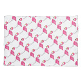 Tropisch eiland Paradise Hot Pink Flamingo Bird Kussensloop (Achterkant)