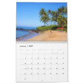 Tropisch eiland Paradise Maui Hawaii Kalender (Jan 2027)