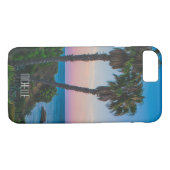 Tropisch eiland Paradise Sunset Persoonlijke naam Case-Mate iPhone Case (Achterkant (Horizontaal))