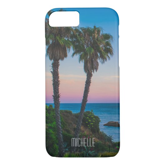 Tropisch eiland Paradise Sunset Persoonlijke naam Case-Mate iPhone Case (Achterkant)