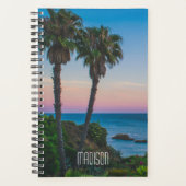 Tropisch eiland Paradise Sunset Persoonlijke naam Planner (Voorkant)