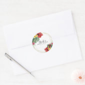 Tropisch eiland Paradise Vogels Bloemen Botanisch Ronde Sticker (Envelop)