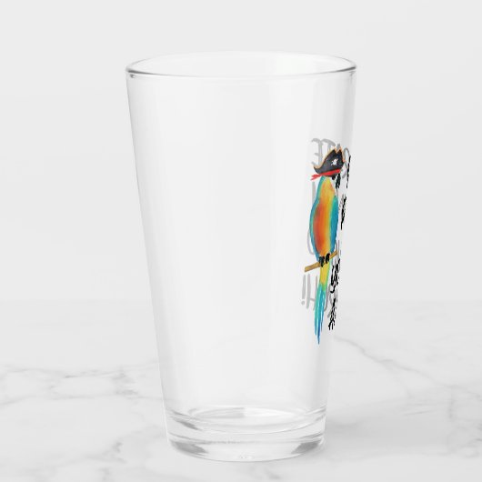 Tropisch eiland Parrot Pirate Punch Glas (Rechts)