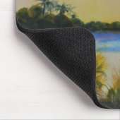 Tropisch eiland Pink Flamingos Muismat (Hoek)