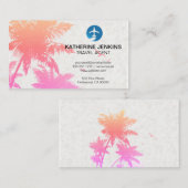 tropisch eiland | Plane Logo Visitekaartje (Voorkant / Achterkant)