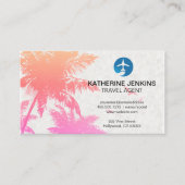 tropisch eiland | Plane Logo Visitekaartje (Voorkant)