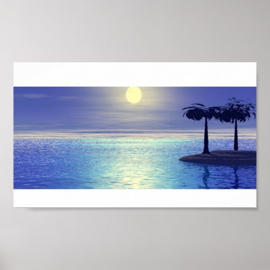Tropisch eiland poster (Voorkant)