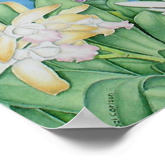 Tropisch eiland poster (Hoek)