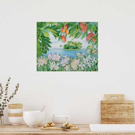 Tropisch eiland poster (Keuken)