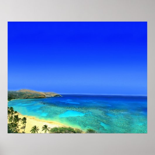 Tropisch eiland poster (Voorkant)